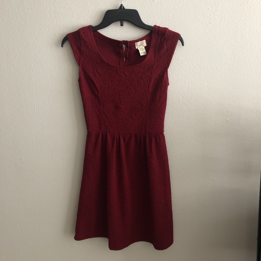 Red conservative dress
